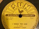 Sun 78 RPM Johnny Cash - I Walk The Line / Get Rhythm 241 V
