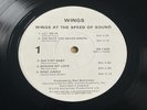 The Beatles Paul McCartney WINGS AT THE SPEED OF SOUND Promo record Capitol 1976