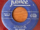 THE ORIOLES I Miss You So/Till Then ORIG RED VINYL Jubilee 45-5107 RARE Doo-Wop