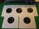The Beatles 5 x 45 rpm singles Parlophone Label, Plain White Sleeve VGC (1st)