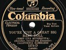 Columbia #1574-D: California Ramblers-Great Big Baby Doll/Bless You  Sister E/E-