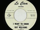 Doo-Wop R&B 45 - Ray Williams & the Mastertones - I Want To Know - Le Cam - mp3