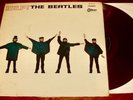 The Beatles HELP   Japanese RED colored vinyl LP Odeon pressing OP-8151 stereo