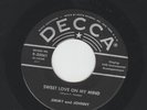 ROCKABILLY  45 -JIMMY and JOHNNY -  SWEET LOVE ON MY MIND  - HEAR 1956 DECCA