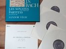 J.S BACH SANDOR VEGH SONATES ET PARTITAS POUR VIOLON SEUL VALOIS NEAR MINT 3 LP