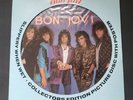 OOP Rare Bon Jovi Slippery When Wet New Jersey Picture Discs Vinyl x3 + Hat