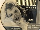 78tk-PICTURE DISC-RCA 17-4000-Leo Reisman-Janet Gaynor-(Adorable/My first love )