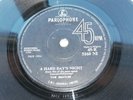 THE BEATLES  1964  NIGERIAN  45   A HARD DAY'S NIGHT   MADE IN NIGERIA