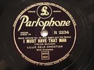 JAZZ LILLIE DELK CHRISTIAN LOUIS ARMSTRONG I MustHaveThatMan ENGPARLOPHONE R2234