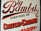 CHEECH & CHONG - Big Bambu Nr MINT with giant rolling paper '72 Ode FIRST PRESS