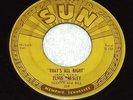 ELVIS PRESLEY That's All Right / Blue Moon of Kentucky 1954 SUN 209 Original