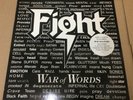 FIGHT   War Of Words    UK 1993 1st Press White Vinyl Rob Halford   NEAR MINT LP