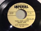 DAVE BARTHOLOMEW-IMPERIAL 5390-TURN YOUR LAMPS DOWN LOW/WOULD YOU-NOLA BLUES 45