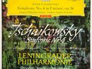 Tchaikovsky Symphony No.4 MRAVINSKY DGG SLPM 138657 TULIP Red Stereo VG+ / Ex