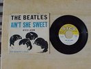 Vintage Beatles 45 rpm Record Ain't She Sweet Atco Picture Sleeve # 6308