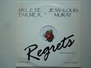 Mylene Farmer / Jean Louis Murat Maxi 45Tours vinyle Promo Regrets