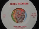 HEAR Hal Davis 45 Sweet And Lovely / My Young Heart ALDEN doo wop R&B