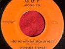 Sylvester Stewart - Help Me With My Broken Heart / Long Time Alone R&B DOOWOP 45