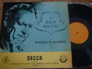 WILHELM KEMPFF / a  BACH recital  / DECCA LXT 2820