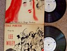LEE WILEY ALBUM & COLE PORTER SONGS BY LEE WILEY, 2 USED VINYL REC, 33 1/3, 10IN