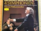 BRAHMS The 4 Symphonies LEONARD BERNSTEIN ED1 DGG DIGITAL 4 LP Box MINT