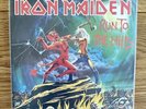 IRON MAIDEN, RUN TO THE HILLS, EMI RECORDS, RED VINYL, LIMITED, 7“ SINGLE, MINT