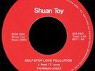 THURMAN JONES Help Stop Love Pollution 45 Shuan Toy Rare 70s TX Modern Soul Funk