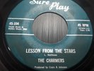 The Charmers Lesson from the Stats / My Love Sure Play Label Rare Doo Wop 45 VG+