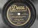 Vintage Rum And Coca-Cola 78 RPM Decca - Andrews Sisters Williams L2E