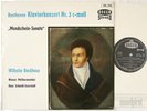 WILHELM BACKHAUS BEETHOVEN PIANO CONCERTO NO. 3 DECCA ED.1 b/s SXL 2190 NM