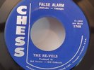 RE-VELS  FALSE ALARM / WHEN YOU COME BACK TO ME  (DOO WOP 45) #1708 PLAYS VG+