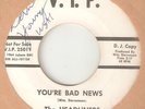 THE HEADLINERS Youre Bad News VIP PROMO  MOTOWN NORTHERN SOUL USA 45