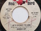 45 NORTHERN SOUL / RODDIE JOY / HE'S SO EASY TO LOVE / RED BIRD PROMO / LISTEN