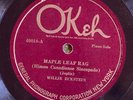 Okeh 40018 Willie Eckstein MAPLE LEAF RAG 1923  jazz  78 rpm EE+