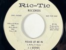 J.J. BARNES Please Let Me In Ric-Tic Northern Soul Promo RARE 45 HEAR