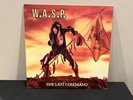 1985 W.A.S.P. THE LAST COMMAND VINYL RECORD ALBUM HAIR METAL W/ LYRIC STICKER G+