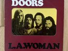 DOORS L.A. Woman ELEKTRA LP embossed die-cut window cover. Yugo Issue. VG+/VG++