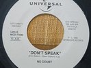 No Doubt / Babybird ‎– Don't Speak / You're Gorgeous (7