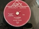 RITCHIE VALENS LA BAMBA DONNA APEX     78 RPM EXCELLENT COPY CANADA ONLY