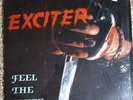 1982  EXCITER Feel The Knife ORIGINAL US 1st GREEN label press