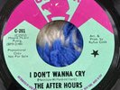 THE AFTER HOURS I Don’t Wanna Cry PROMO C-201 CONDOR Rare Soul 45 RPM 7” EX/EX