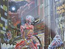 IRON MAIDEN SOMEWHERE IN TIME LP Lyric Inner EMI EMC 3512 DMM 1986 VG++