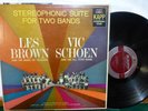 LES BROWN / VIC SCHOEN STEREO SUITE FOR TWO BANDS NEAR MINT JAZZ  MODERN  LP