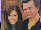 LORETTA LYNN CONWAY TWITTY Feelins'  LP - AUTOGRAPHED COVER
