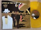 SKYHOOKS  LIVING IN THE 70'S Autographed yellow vinyl Aust Press - LP near mint