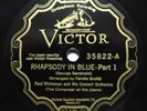 78 RPM RECORD GEORGE GERSHWIN & PAUL WHITEMAN RHAPSODY IN BLUE 1927  