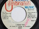 RARE 1985 DIGI LOVERS ROCK DANCEHALL REGGAE FUNK SOUL  MOJO - I NEED YOU - UMBRA
