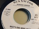 BARBARA COOPER what's one more tear RCA 9048 wlp rare SOUL PROMO 45 top NM+