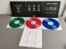 AND ONE transparent blue + magenta + green Vinyl 3LP Trilogie I (2014 Germany)