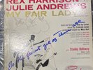 MY FAIR LADY Broadway 1956 VINYL LP Columbia  Julie Andrews  Signed By Rex Harr.